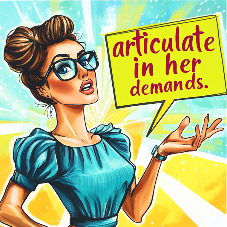 Подробнее о статье She is articulate in her demands — эээ, что?